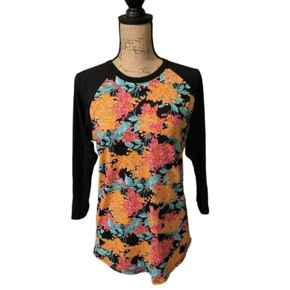 LuLaRoe Randy Floral Tee - Picture 2 of 6